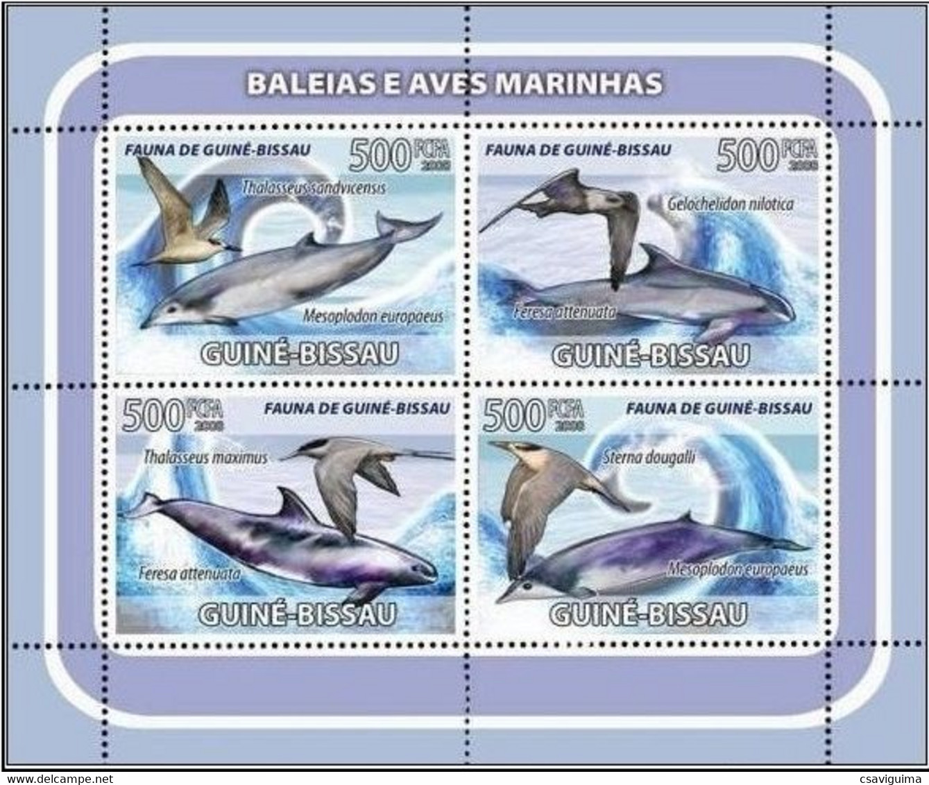 Guinea Bissau (Guineé-Bissau) - 2008 - Whale - Yv 2578/81 - Wale