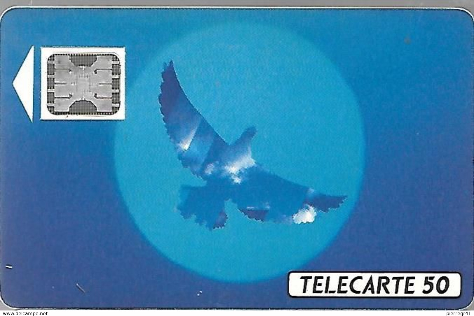 CARTE-PUBLIC-F134B-50U-SC5an-Trou 6-12/90--OISEAU BLEU-5 Ge 22552-UTILISE-TBE - 1990