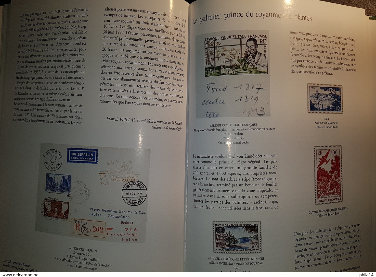 LE PATRIMOINE DU TIMBRE POSTE FRANCAIS VOL 2 / FLOHIC EDITIONS / 1277 PAGES