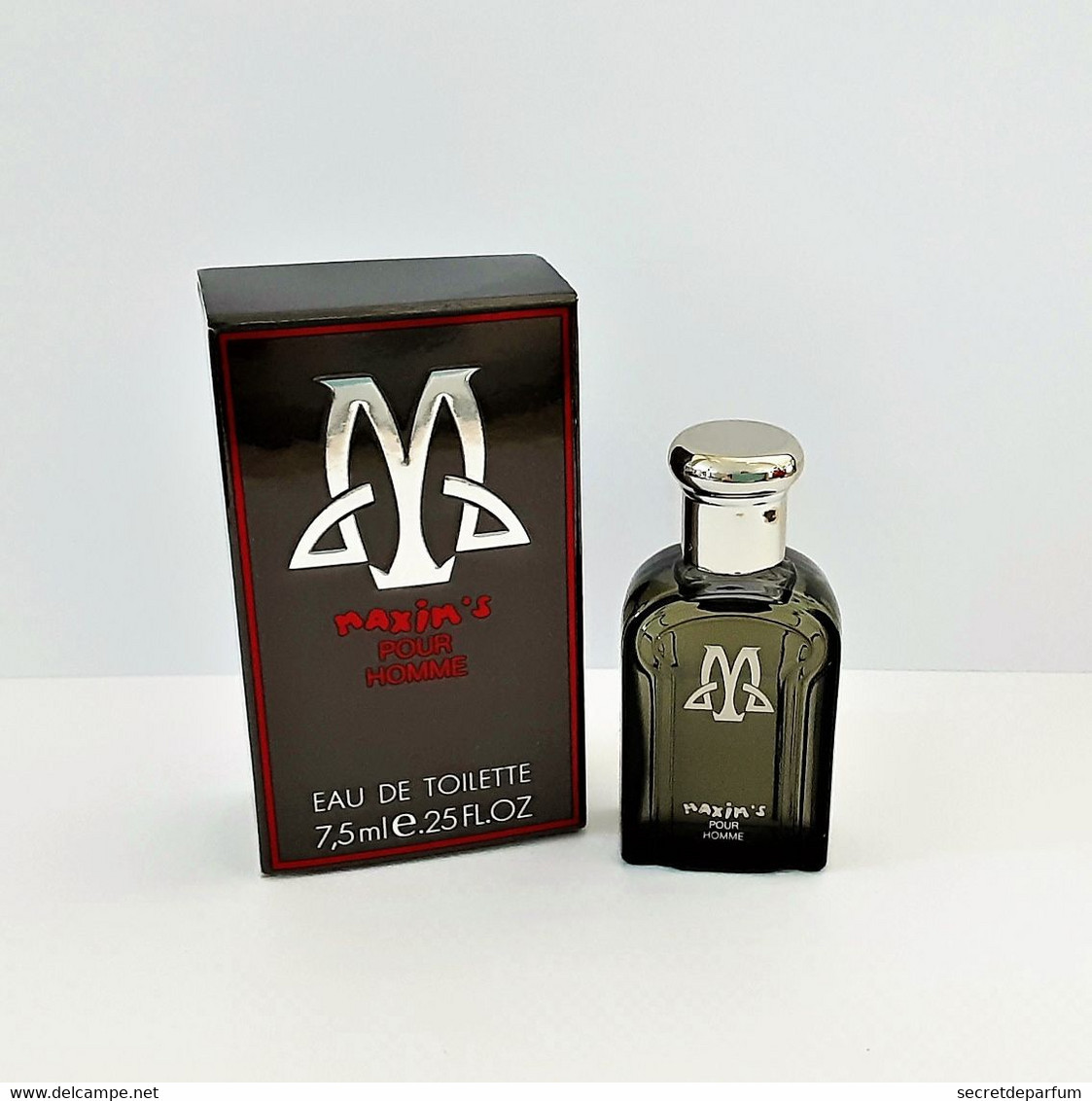Miniatures De Parfum   MAXIM'S  Pour HOMME   De  PARIS    7.5  Ml  EDT    + Boite - Miniatures Hommes (avec Boite)