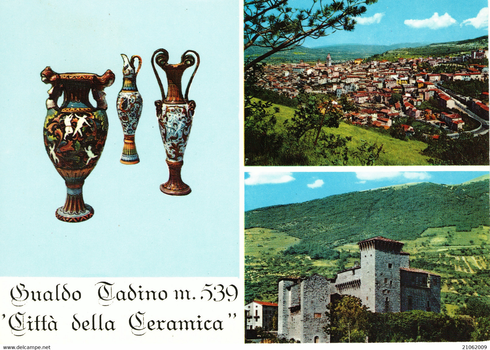 GUALDO TADINO - CITTA' DELLA CERAMICA - VEDUTINE MULTIVUES - NON VIAGGIATA - Otros & Sin Clasificación