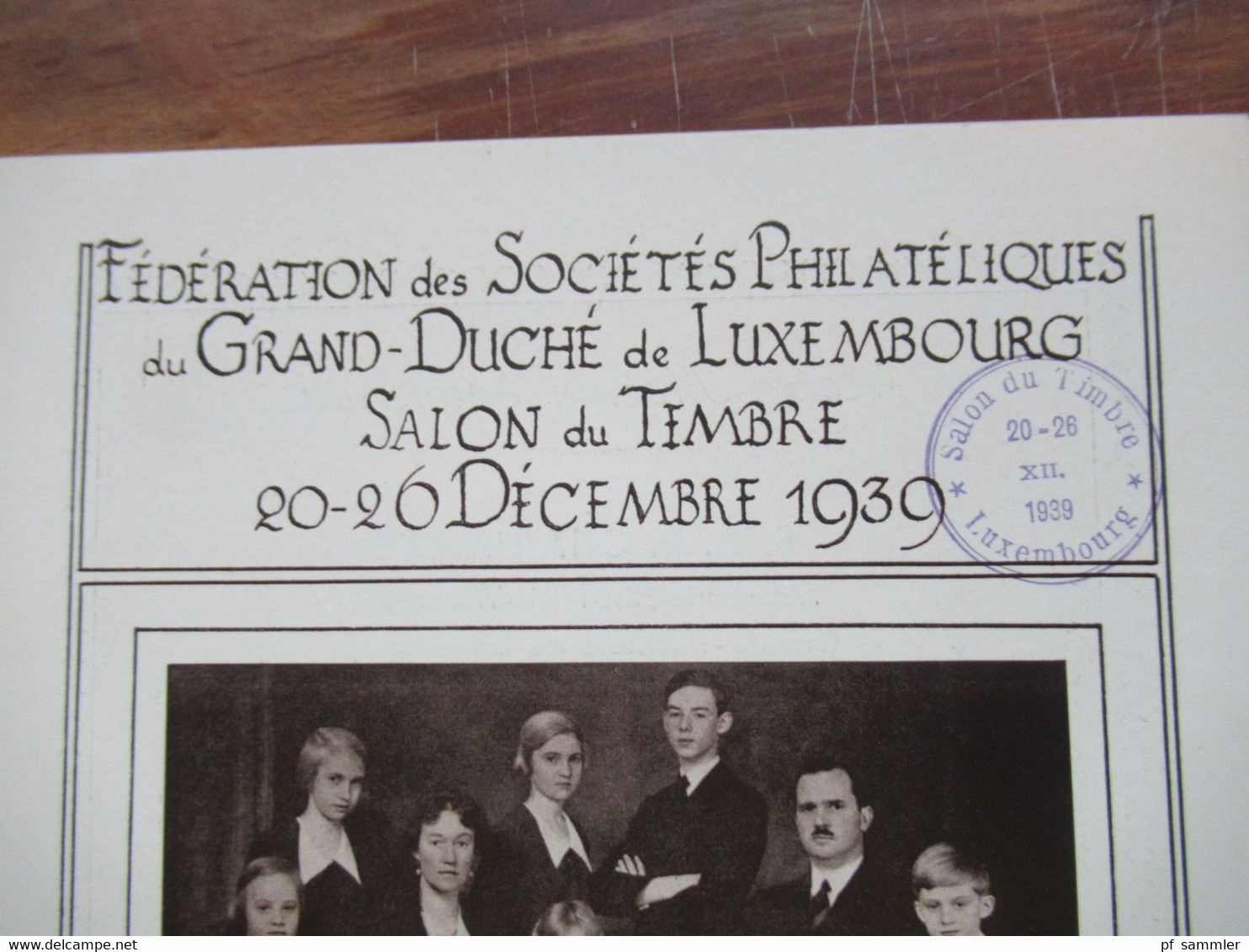 Luxemburg 1939 Sonderblatt / Souvenir Sheet Salon Du Timbre 1939 Mit Block 3 Mit Sonderstempel  Luxembourg - Storia Postale