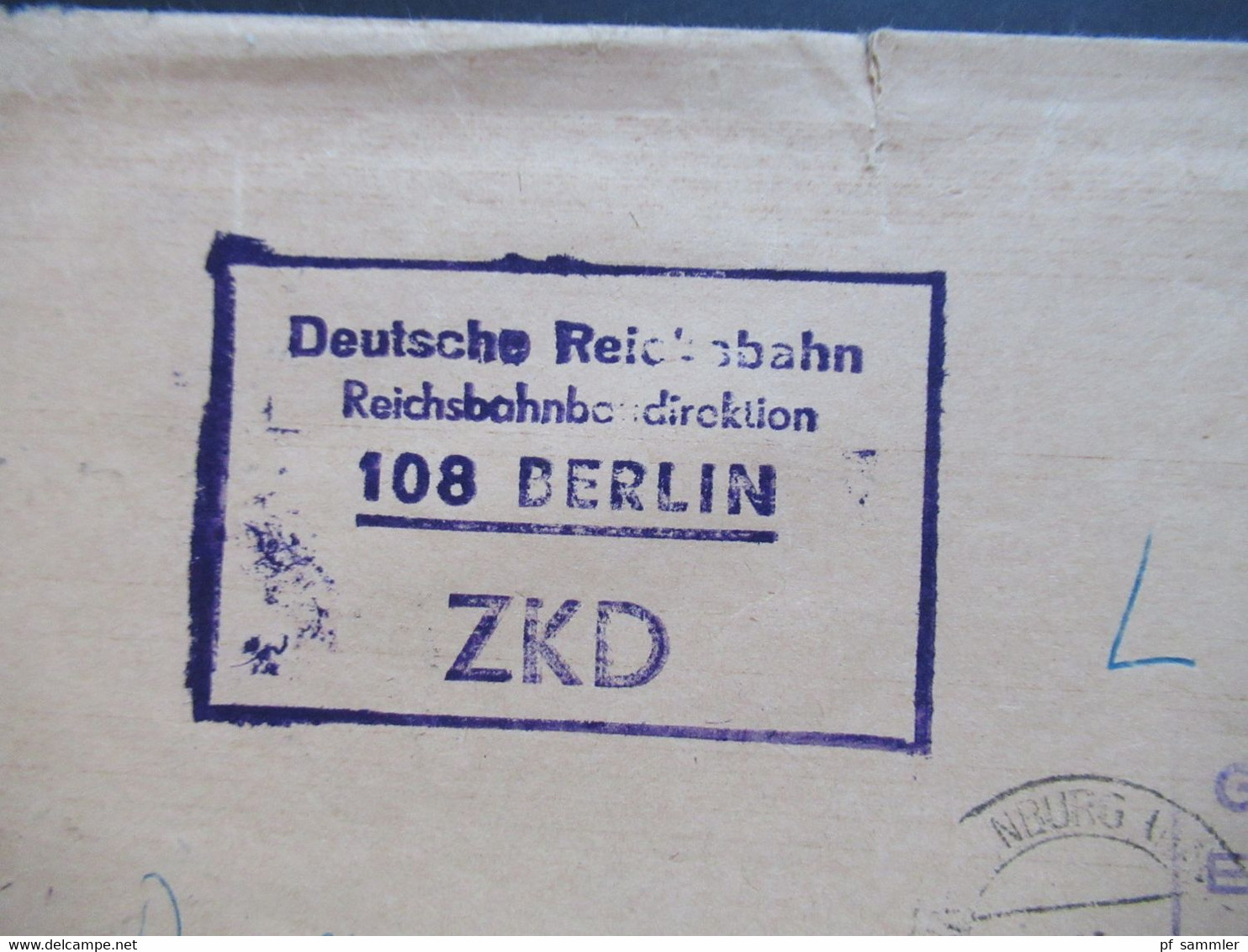 DDR Dienst ZKD Vertrauliche Dienstsache 1965 Deutsche Reichsbahn Direktion Berlin Nach Potsdam Werk Für Gleisbaumechanik - Autres & Non Classés