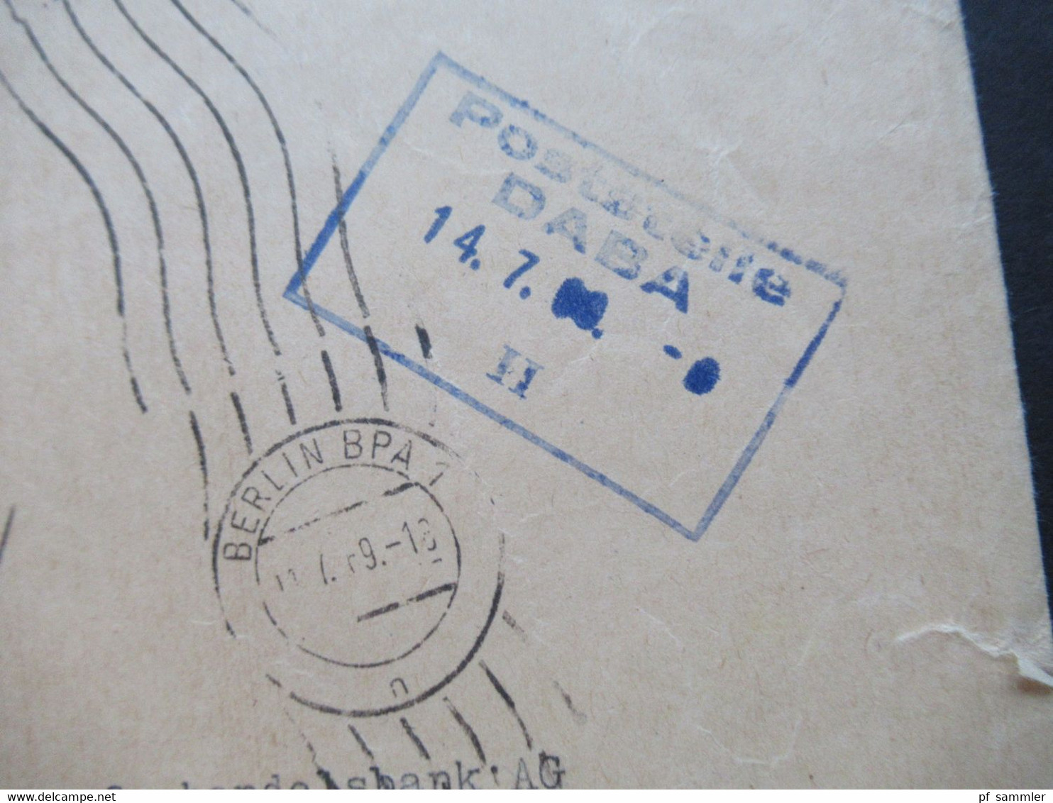 Dienst ZKD 1969 Violetter AFS Ministerrat Der DDR Ministerium Der Finanzen ZKD Umschlag Umgehend Zurück An Poststelle - Autres & Non Classés