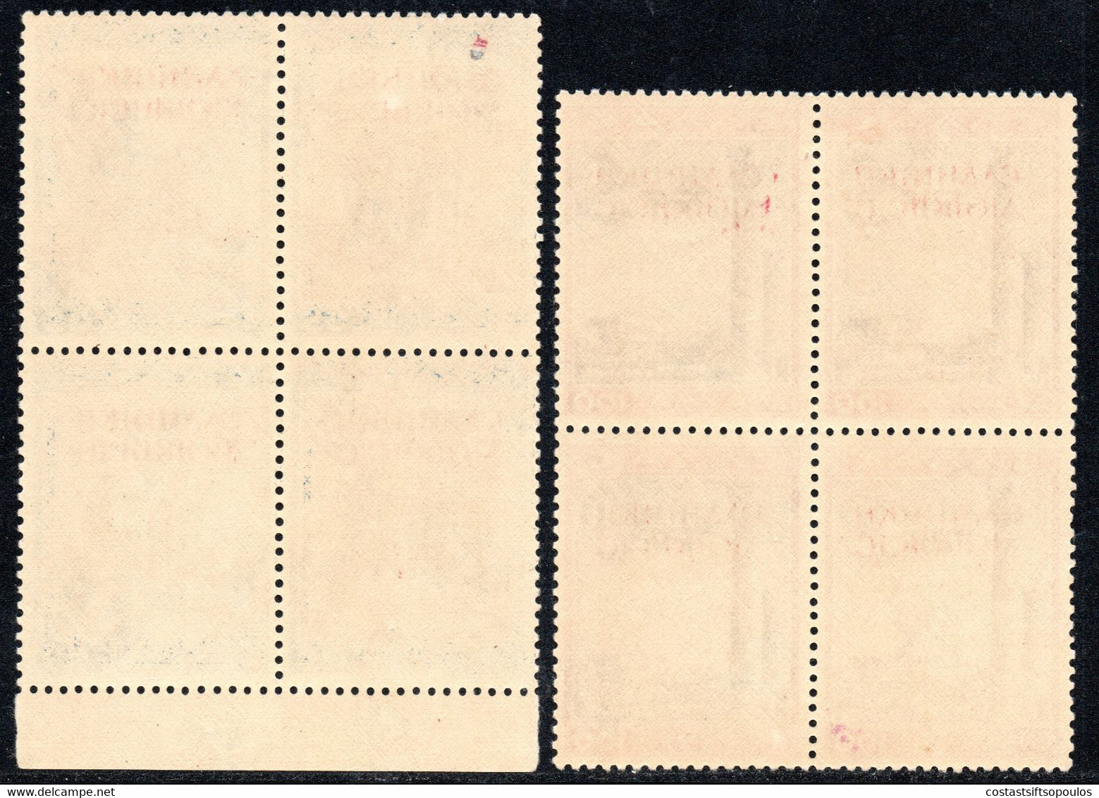 492.GREECE.ALBANIA,N.EPIRUS,1941 NATIONAL YOUTH,HELLAS 178-187,SC.N229-N238 MNH BLOCKS OF 4,SEE 65&100 DR.BACKSIDE SCANS - Epirus & Albania