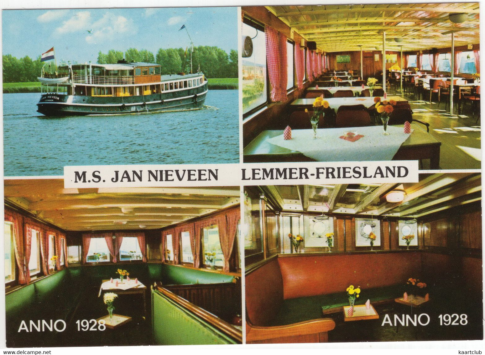 Lemmer - M.S. 'Jan Van Nieveen' - 'Lemmer Boot' - Salonboot, Anno 1928 - (Friesland) - In- & Exterieur - Lemmer