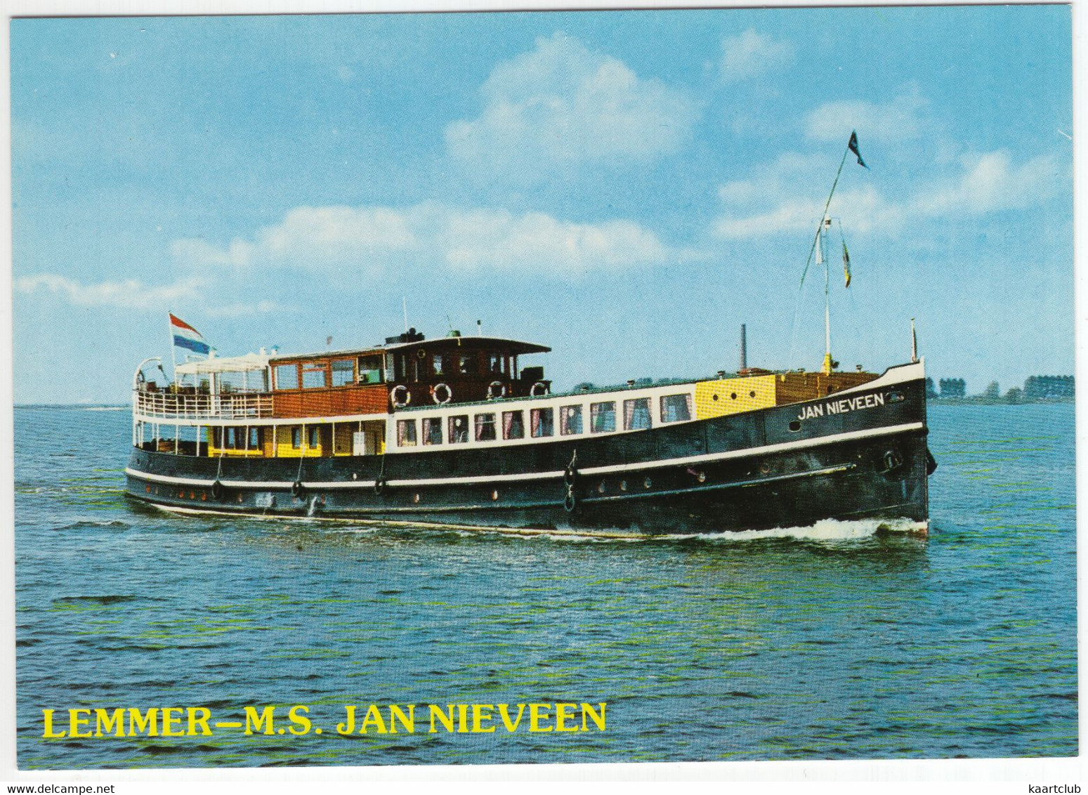 Lemmer - M.S. 'Jan Van Nieveen' - 'Lemmer Boot' - Salonboot, Anno 1928 - (Friesland / Nederland) - Lemmer