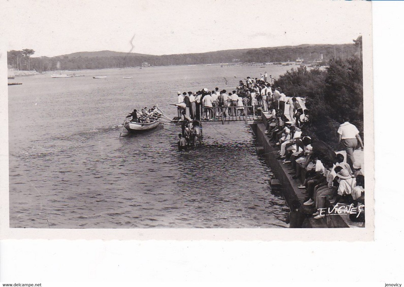 MIMIZAN-PLAGE JEUX AU COURANT ,RAMEURS ,FOULE  ,JOLI PLAN REF 72900 - Jeux Régionaux