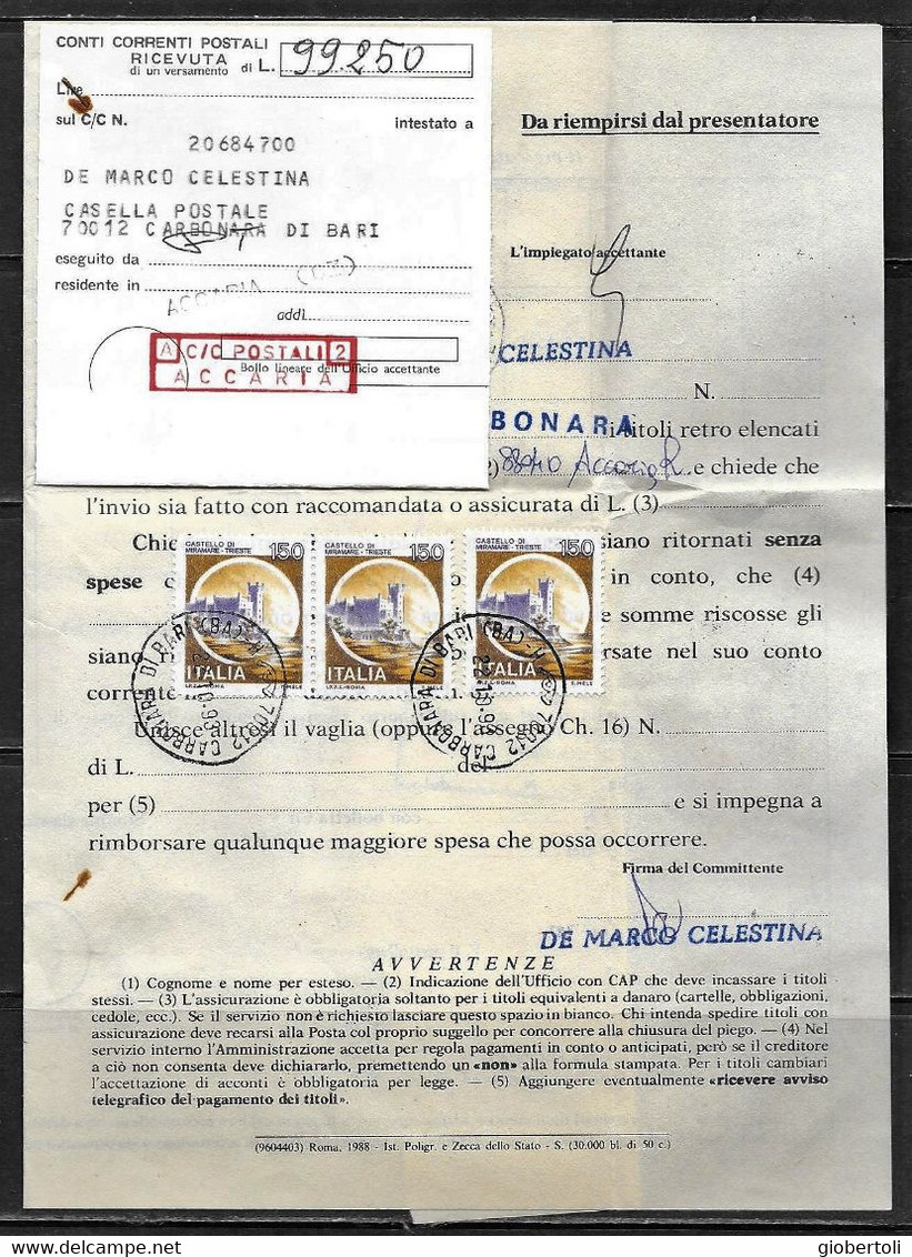 Italia/Italy/Italie: Raccomandata, Registered, Recommandè, Servizio Della Riscossione, Collection Service - 1991-00: Storia Postale