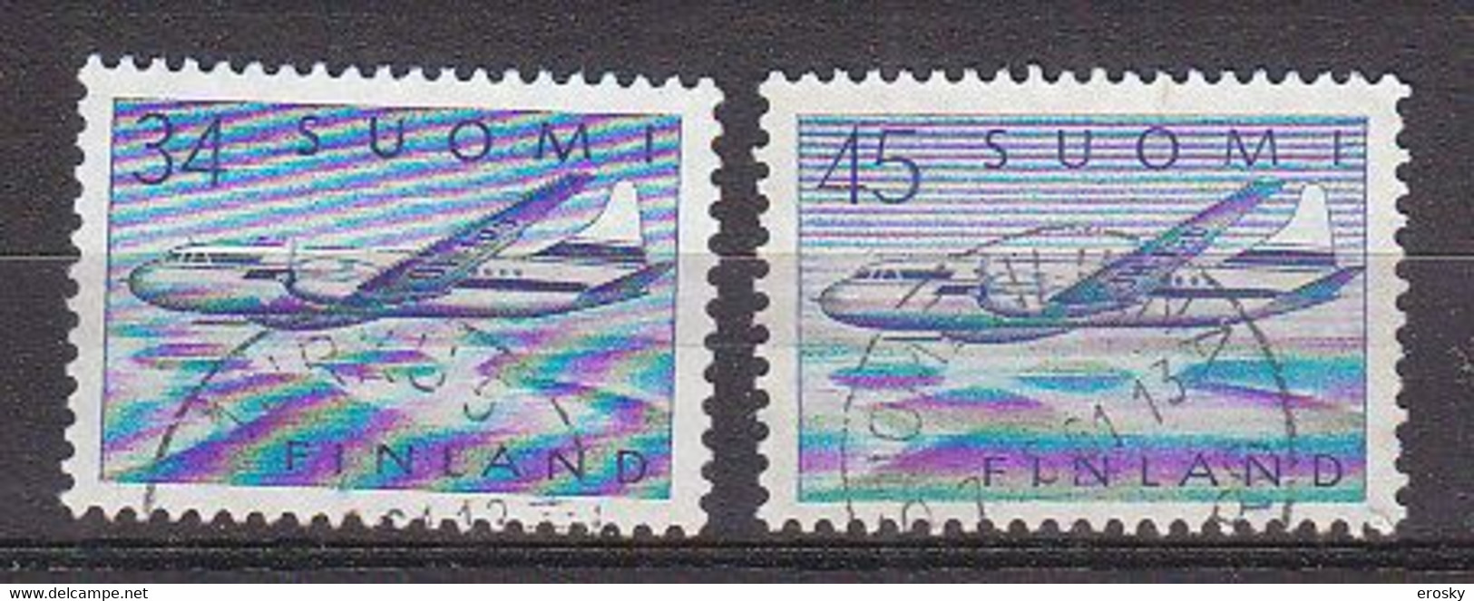 L6205 - FINLANDE FINLAND AERIENNE Yv N°5/6 - Usati