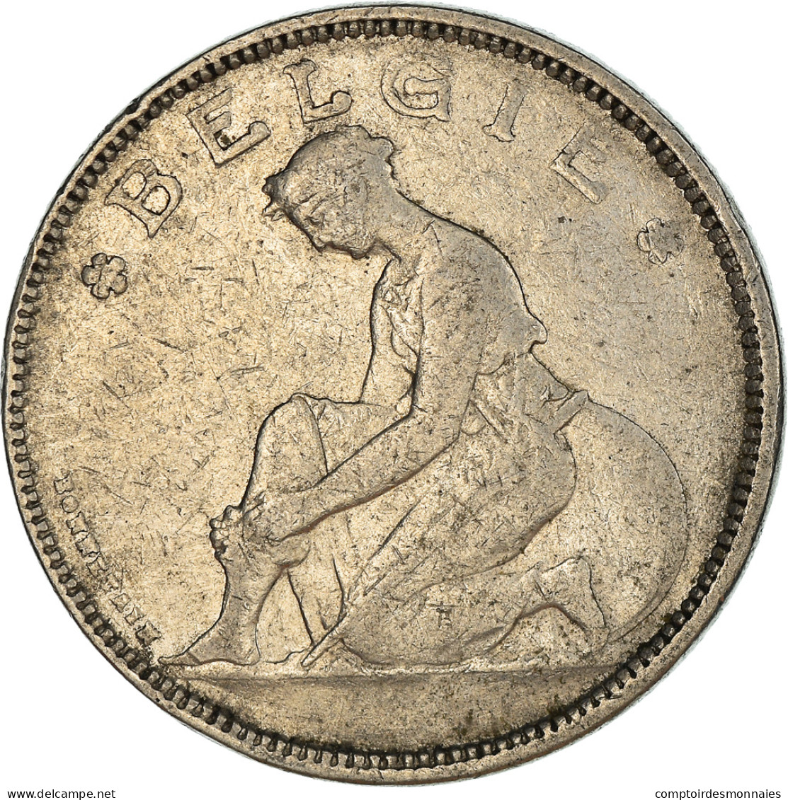 Monnaie, Belgique, 2 Francs, 2 Frank, 1923, TTB, Nickel, KM:92 - 2 Francs