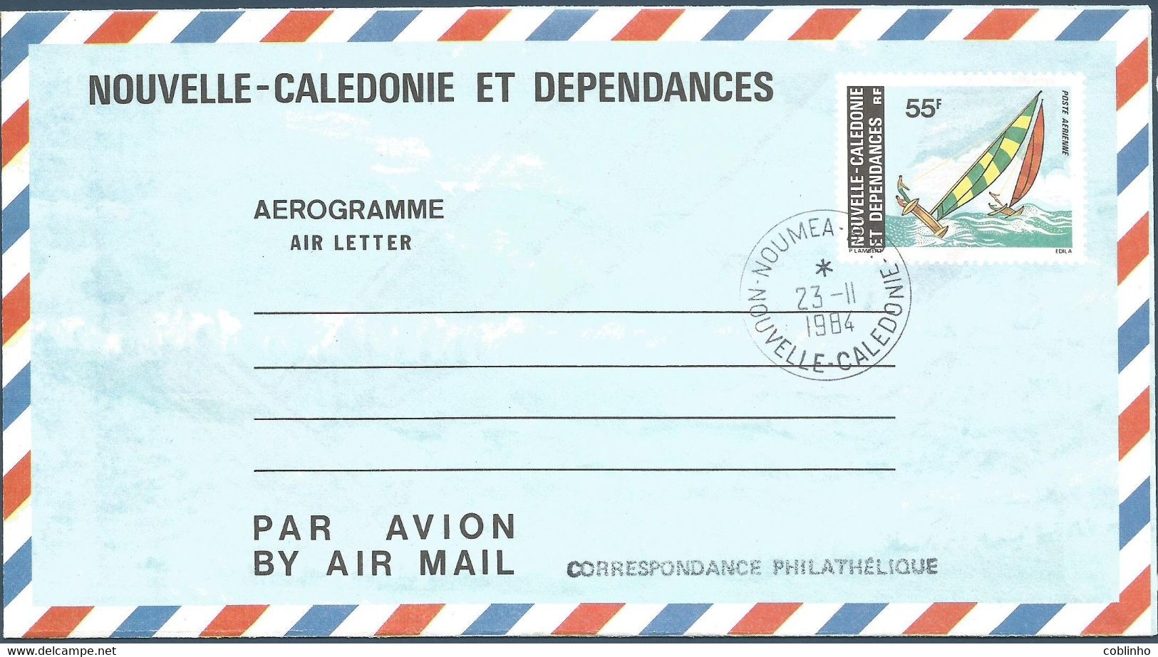 NOUVELLE CALEDONIE (New Caledonia) - Aérogramme - AER 11 - Oblitéré / Cancelled - 1984 - Aérogrammes