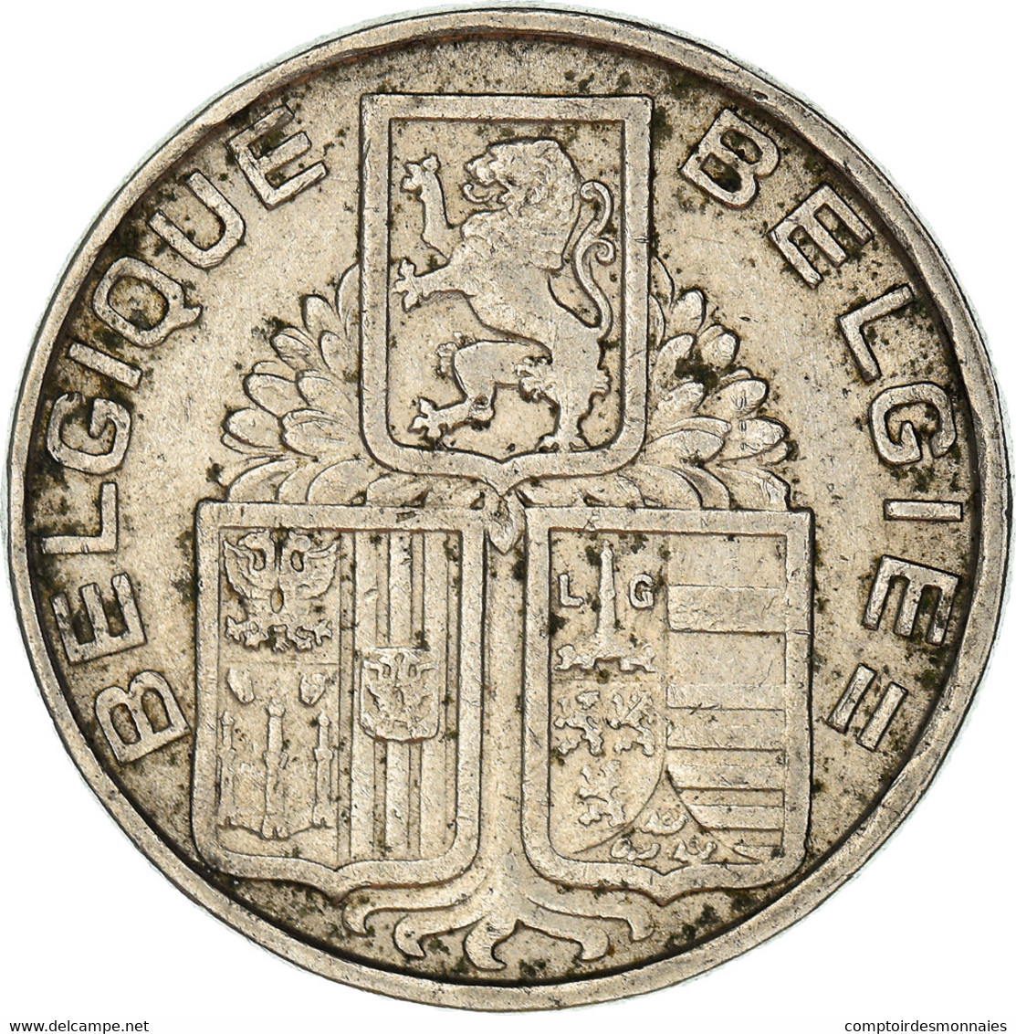 Monnaie, Belgique, 5 Francs, 5 Frank, 1938, TB+, Nickel, KM:116.1 - 5 Francs