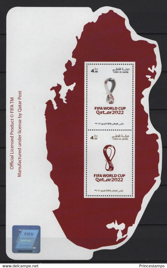 Qatar (2021) - Block -  /  Soccer - Futbol - Calcio - Football - FIFA World Cup - Unused Stamps