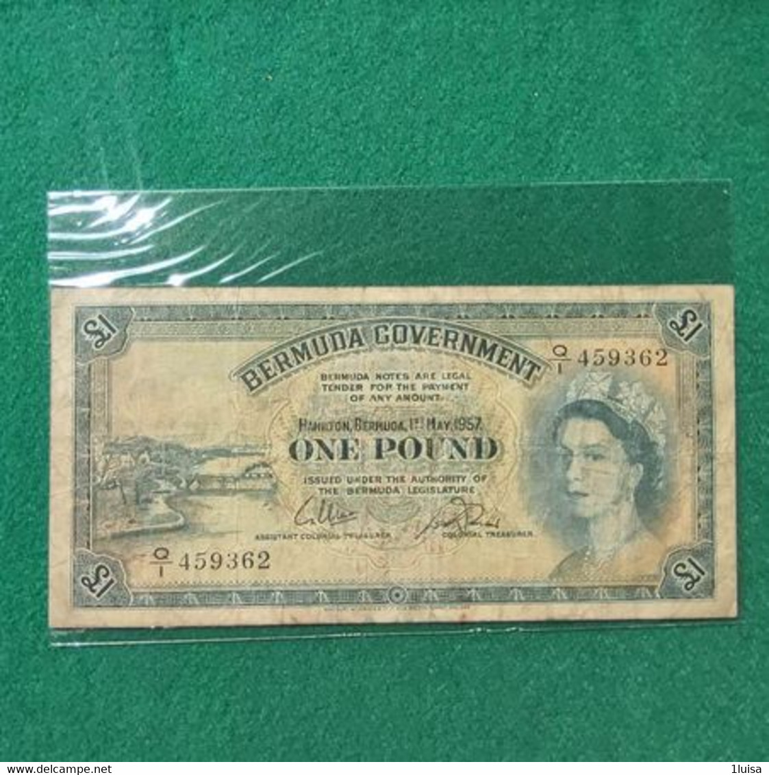 BERMUDA 1 POUND 1957 - Bermudas