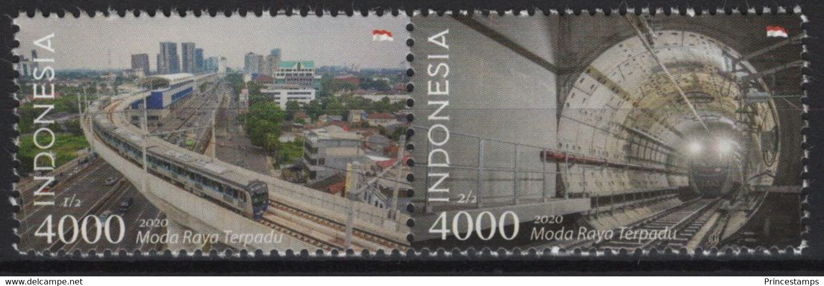 Indonesia (2020) - Set -   /  Tren - Train - Trains - Railways - Eisenbahn - Trains