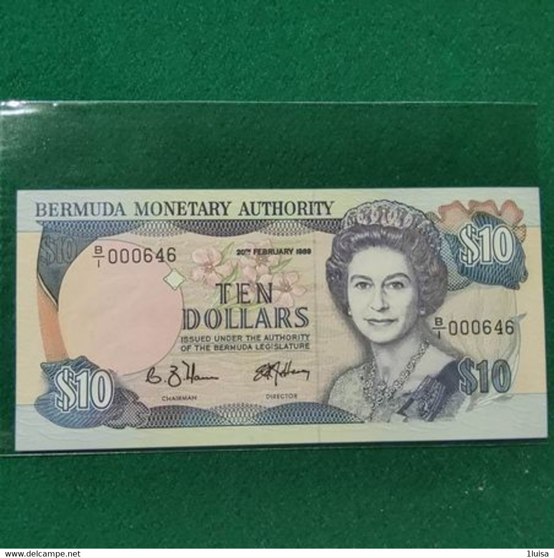 BERMUDA 10 DOLLARS 1989 - Bermude