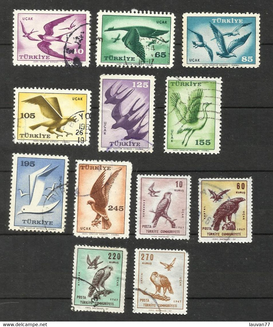 Turquie POSTE AERIENNE N°39 à 48, 50, 51 Cote 6.55€ - Luftpost