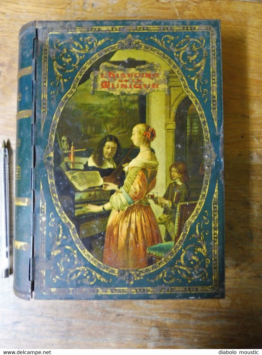 Boite Ancienne En Forme De Livre HISTOIRE DE LA MUSIQUE - Scatole/Bauli