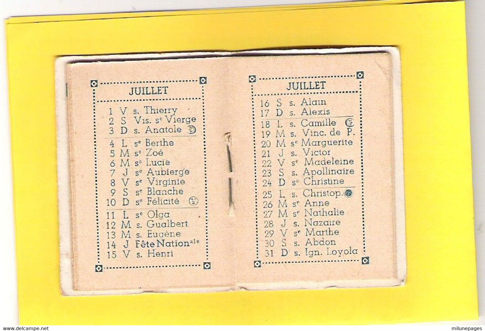 Almanach De Poche Miniature 1949 Pour La Droguerie Parfumerie Ch.Iter Avenue Thier à Lyon Petit Chat En Couverture - Petit Format : 1941-60