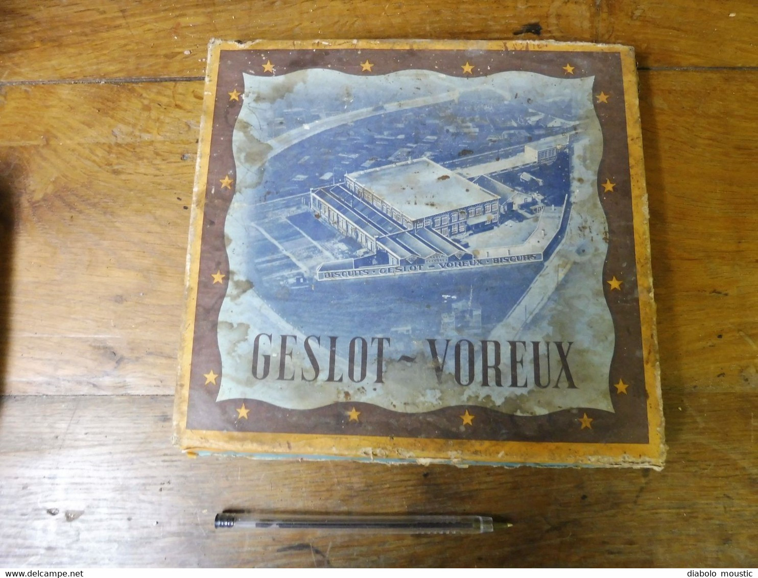 Couvercle De Boite Ancienne  GESLOT - VOREUX  Sablé Des Flandres - Koffer