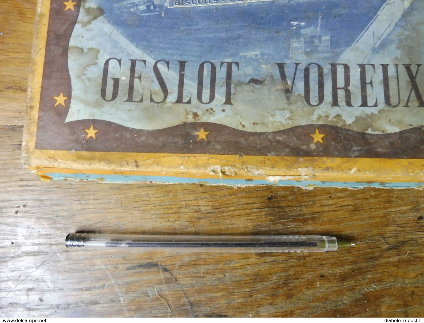 Couvercle De Boite Ancienne  GESLOT - VOREUX  Sablé Des Flandres - Scatole/Bauli