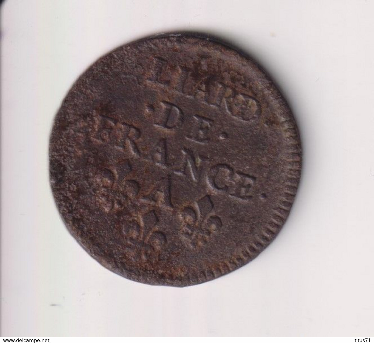 1 Liard De France 1655 A - Louis XV Buste Juvénile - TTB - 1643-1715 Luis XIV El Rey Sol