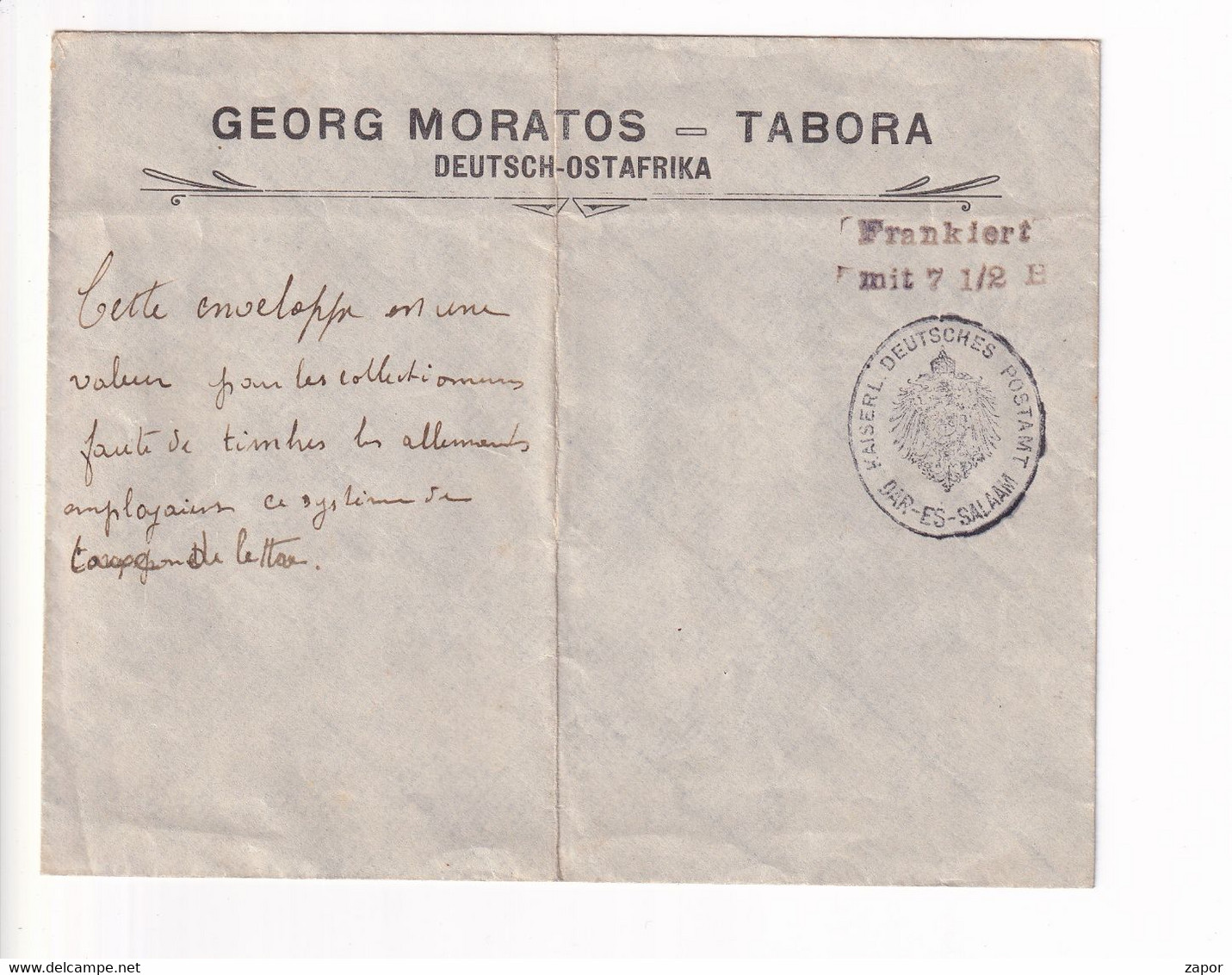 Georg Moratos - Tabora - Deutsch-Ostafrika - Dar-Es-Salaam (Tanzania) - África Oriental Alemana