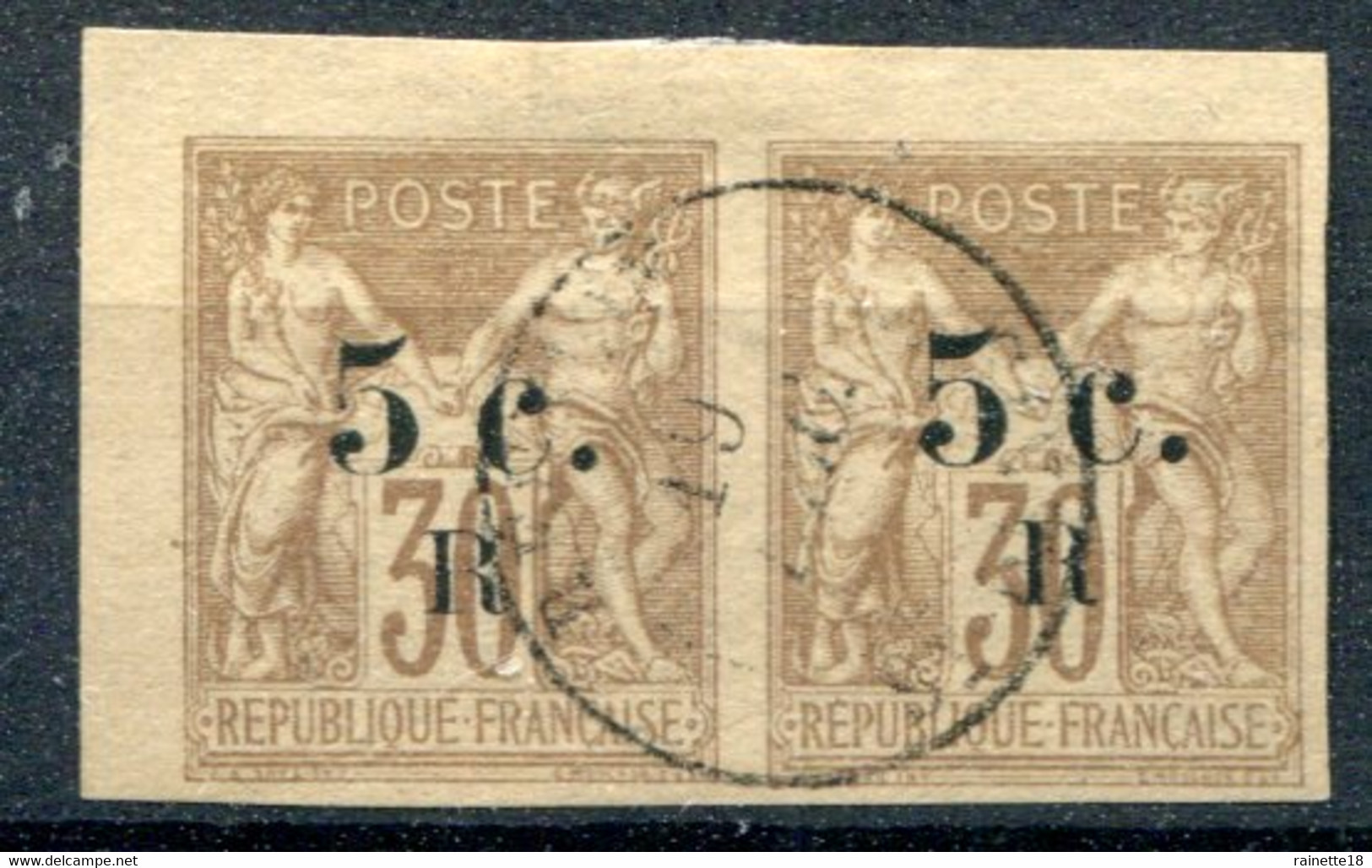 Réunion                     Paire Du  N° 7  Oblitéré - Used Stamps
