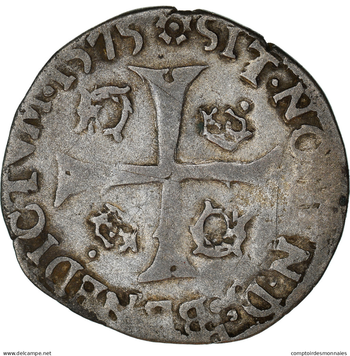 Monnaie, France, Charles IX, Douzain Du Dauphiné, 1575, Grenoble, TTB, Billon - 1560-1574 Charles IX
