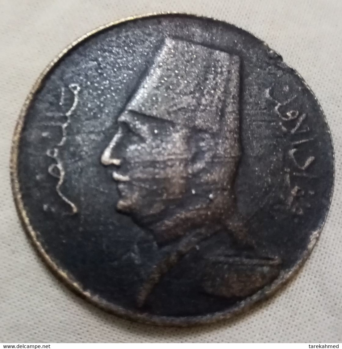 Egypt , Fake 20 Piastres Of 1933 Of King Fuad , Copper , Tokbag - Monétaires / De Nécessité