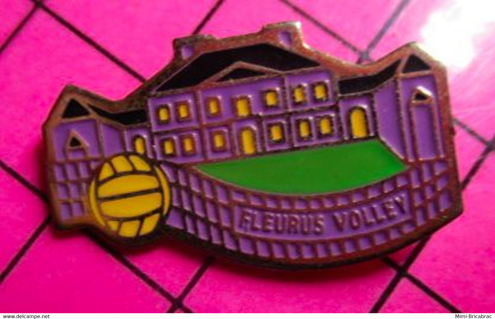 412D Pin's Pins / Beau Et Rare / THEME : SPORTS / FLEURUS VOLLEY - Volleybal