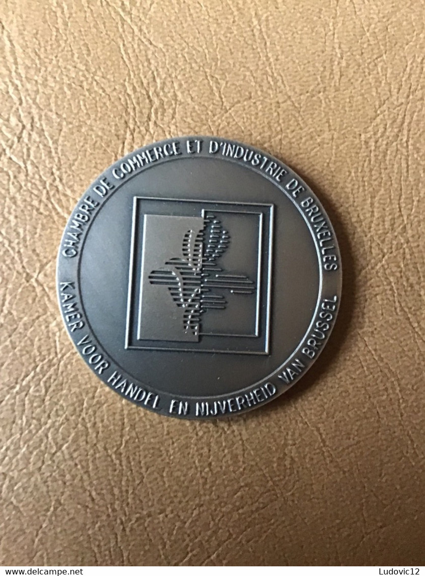 Médaille Chambre De Commerce Et Industries De Bruxelles En Argent 1966-2006 - Autres & Non Classés