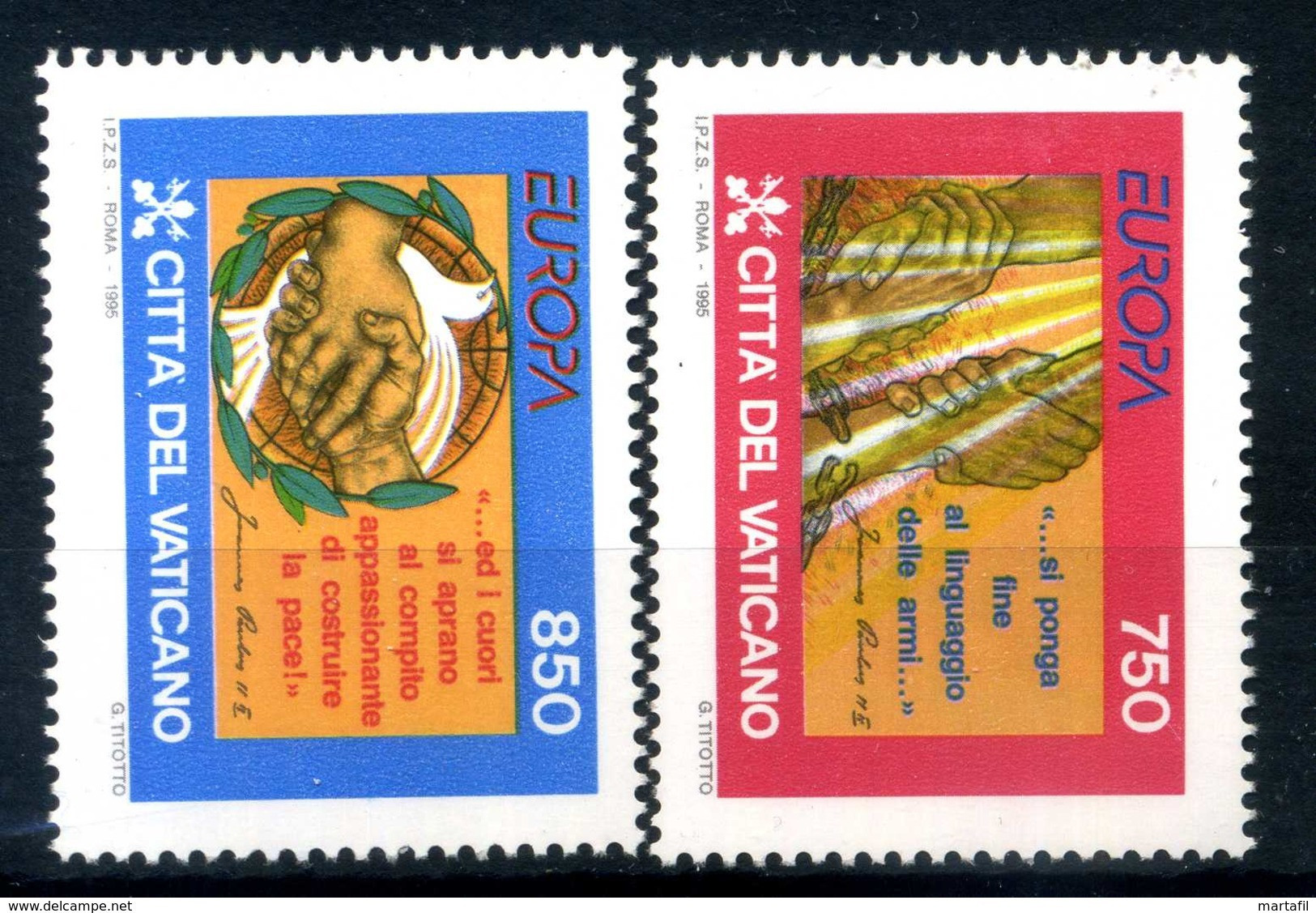 1995 VATICANO SET MNH ** - Unused Stamps