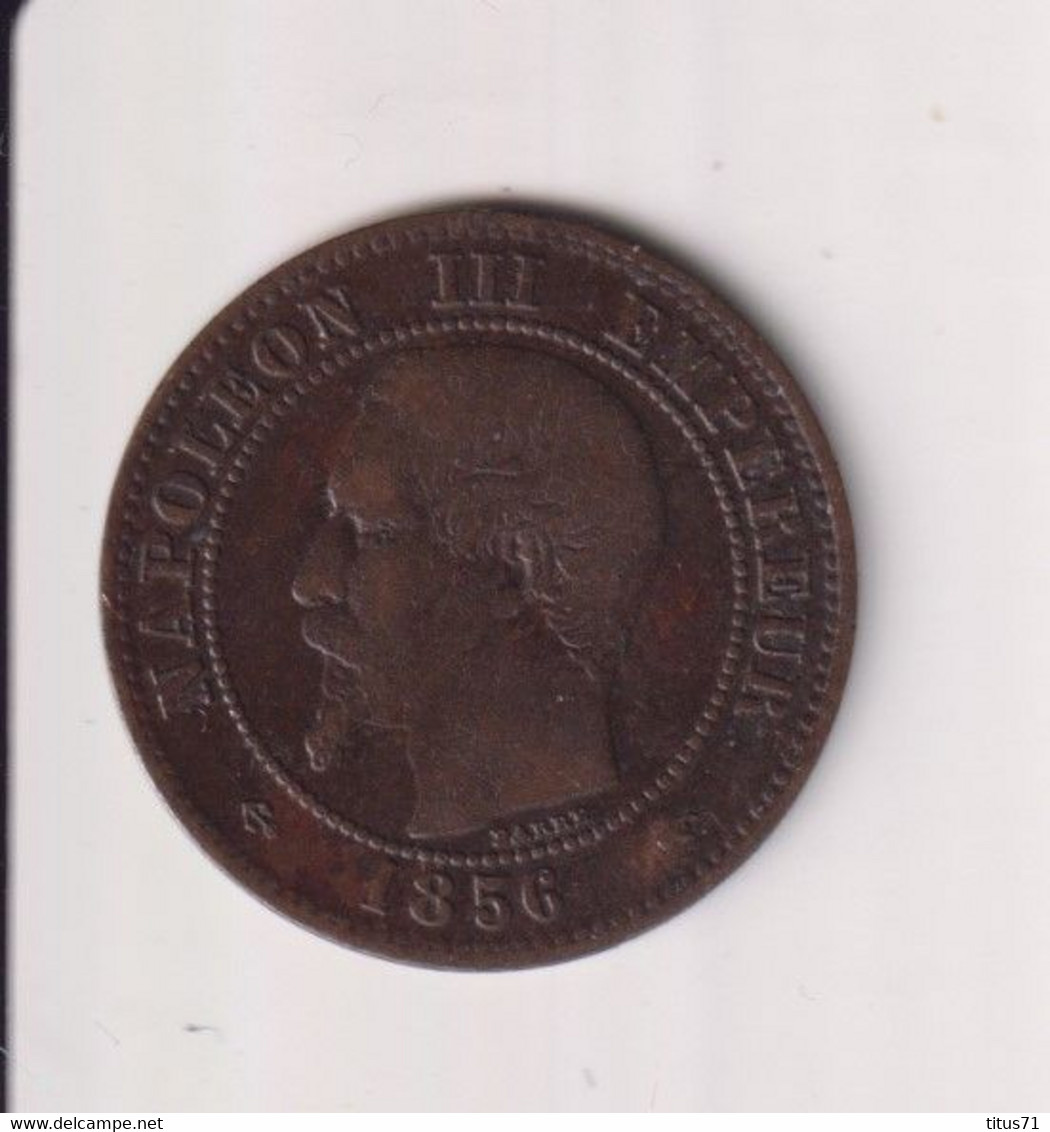 2 Centimes France 1856 A - Andere & Zonder Classificatie