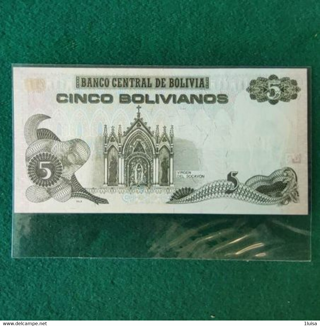 BOLIVIA 5 BOLIVANOS 1986 - Bolivie