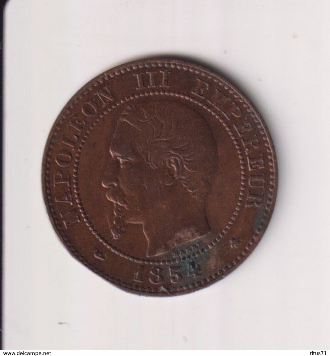 2 Centimes France 1854 BB - Andere & Zonder Classificatie