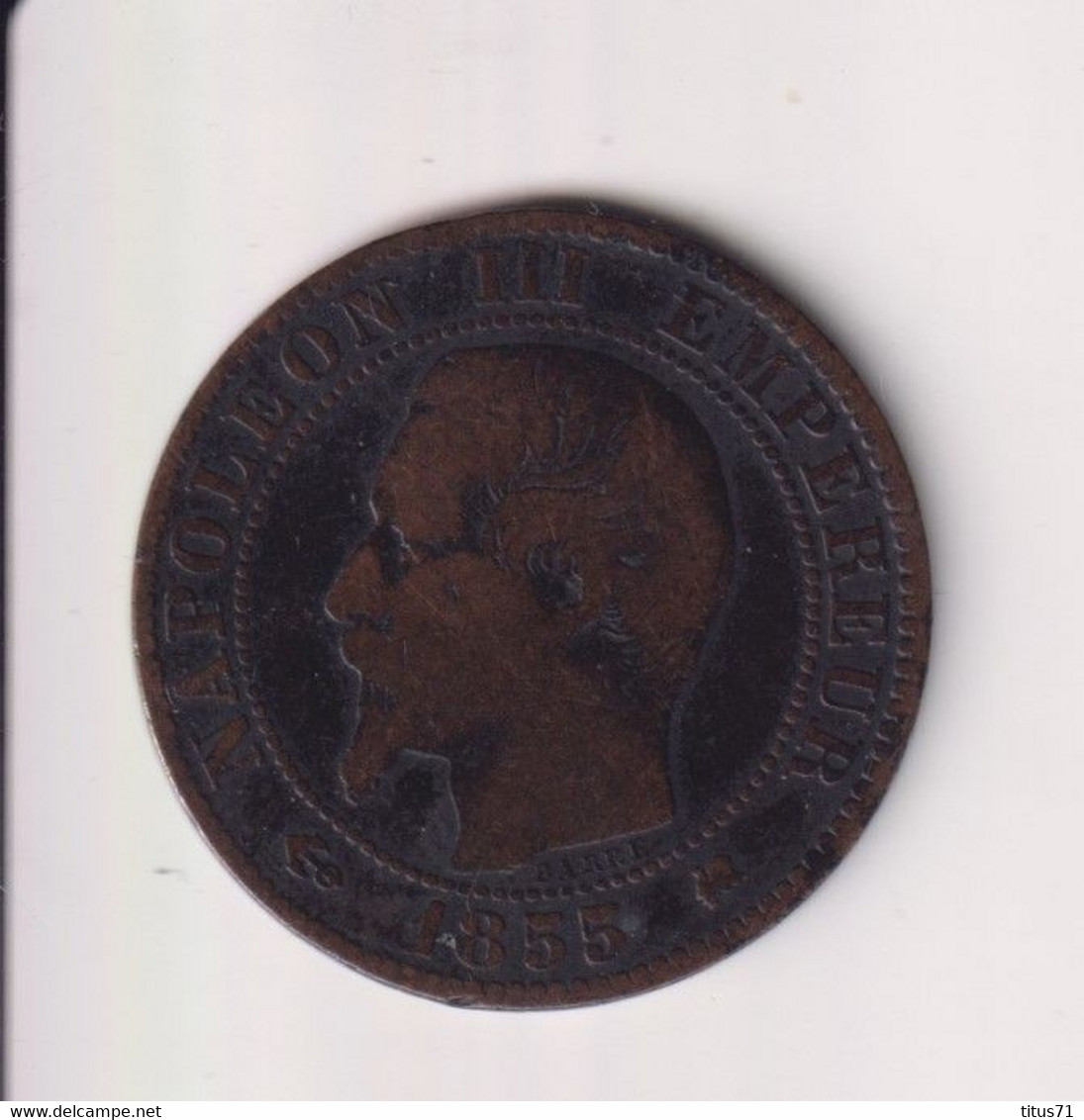 5 Centimes France 1855 K - Andere & Zonder Classificatie