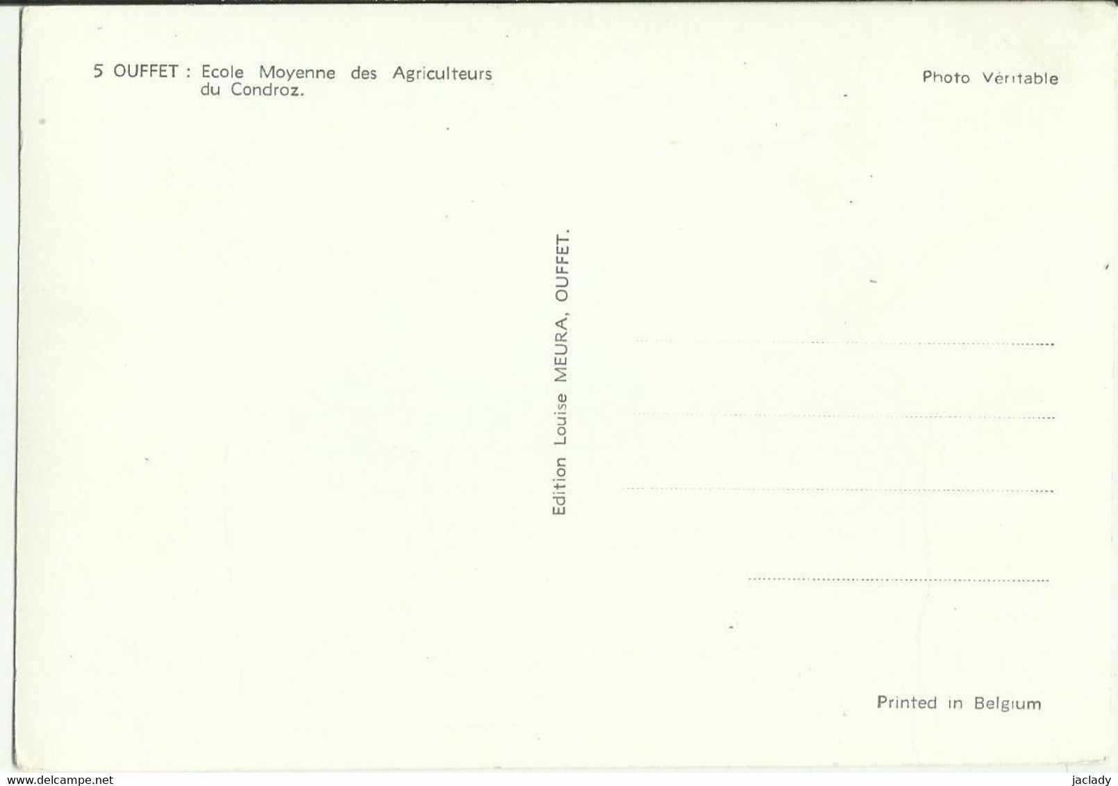 Ouffet -- Ecole  Moyenne  Des  Agriculteurs  Du  Condroz.   (2 Scans) - Ouffet