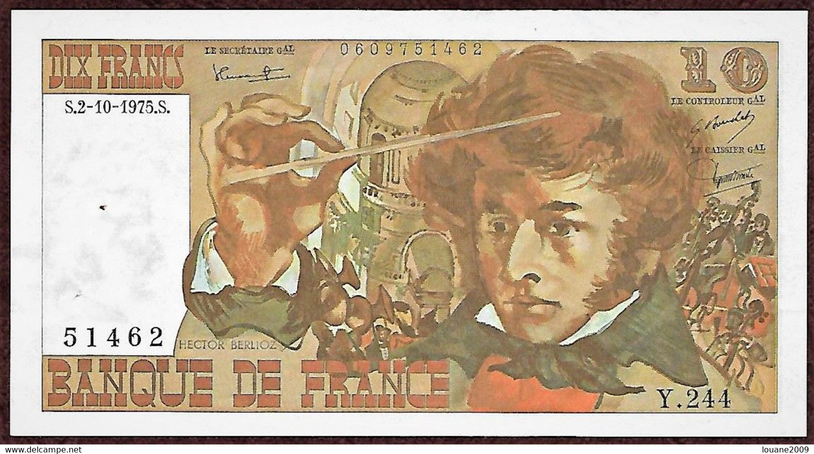 France - 10 Francs Berlioz 2 10 1975 1 Billet Superbe - 10 F 1972-1978 ''Berlioz''