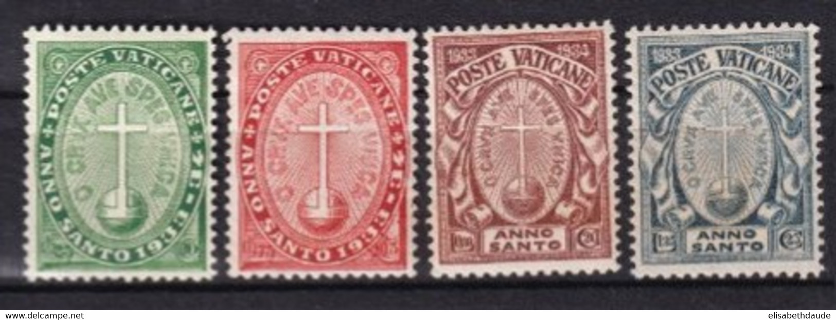 VATICAN - 1933 - YVERT 40/43 * MLH CHARNIERE QUASI-INVISIBLE ! - COTE = 75+ EUR. - Nuovi