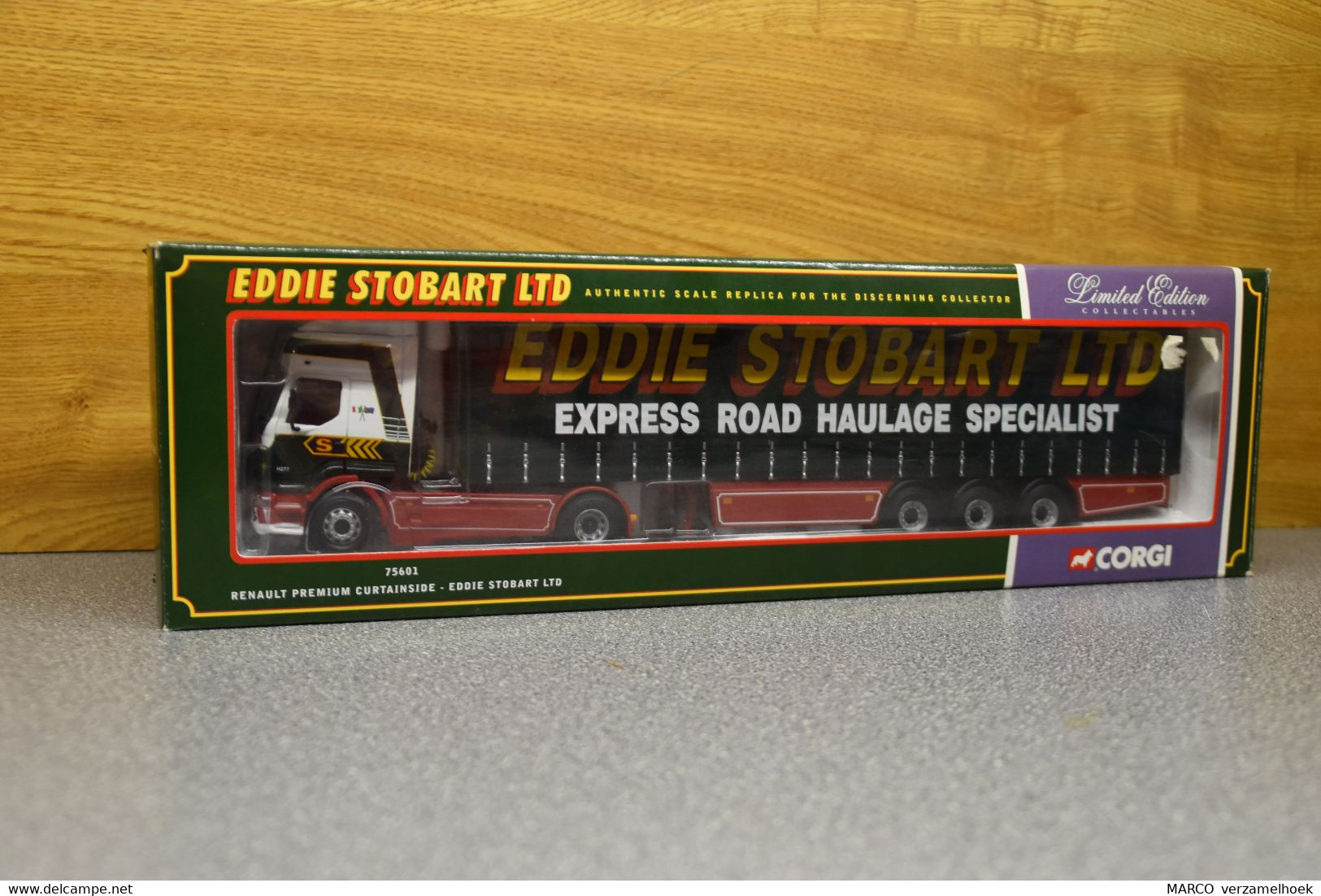 CORGI Eddie Stobart LTD Limited Edition 75601 Renault Premium Curtainside Trailer Scale 1:50 1999 - Trucks, Buses & Construction