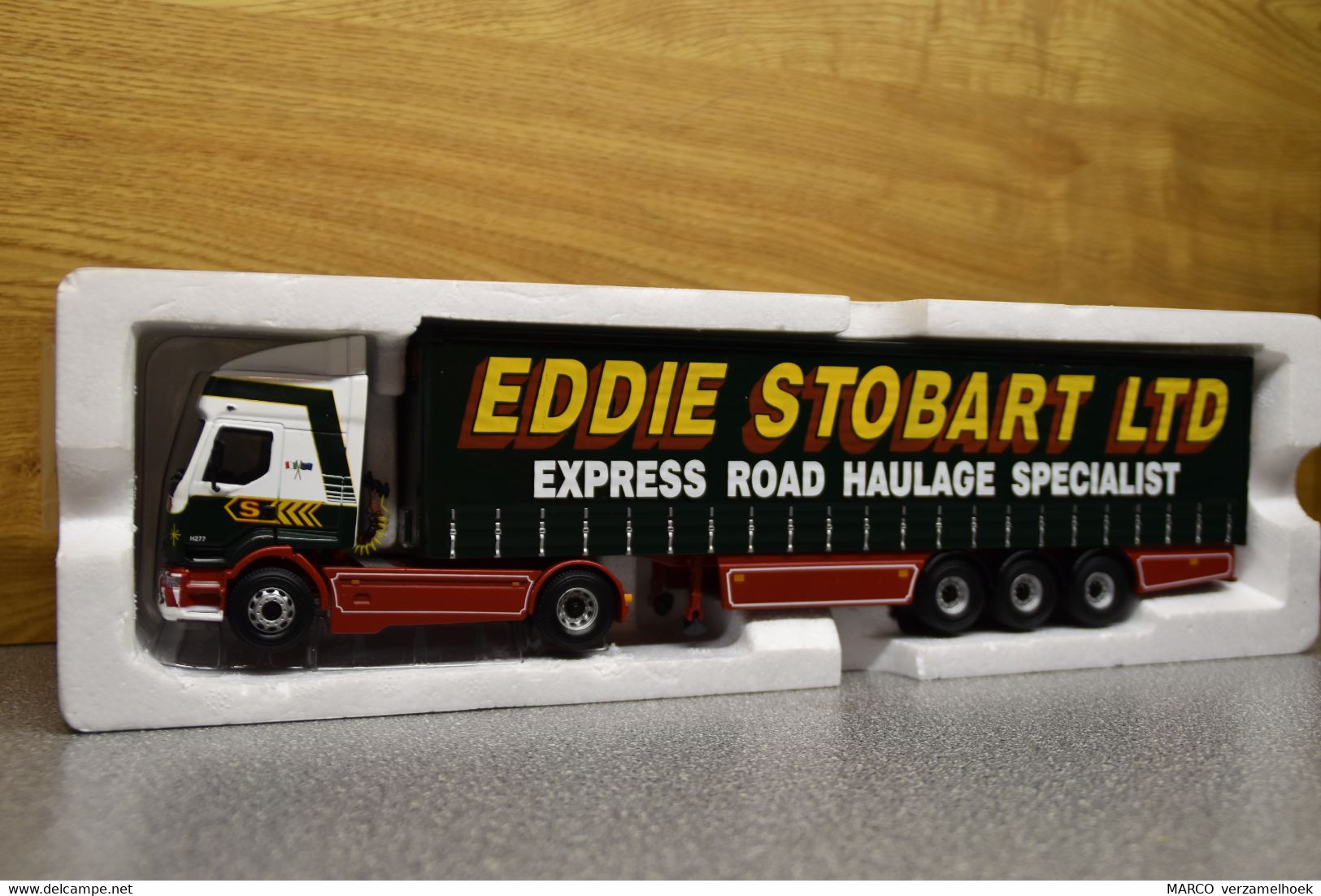 CORGI Eddie Stobart LTD Limited Edition 75601 Renault Premium Curtainside Trailer Scale 1:50 1999 - Camiones, Buses Y Construcción