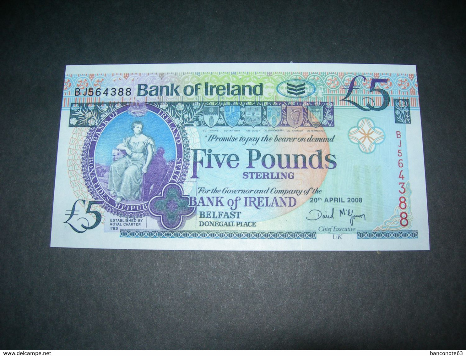 Ireland 5 Pounds 2008 UNC - Irland