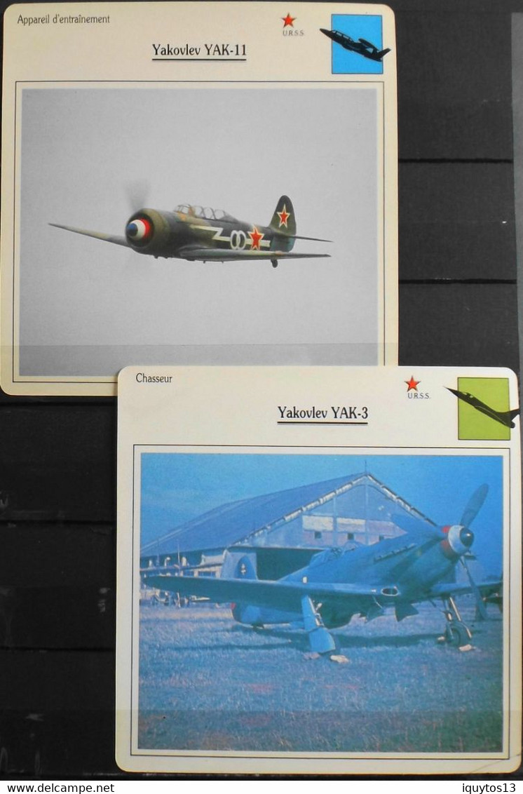 54 Fiches illustrées > Photos d'Avions - FRANCE - U.S.A. - U.R.S.S. - ALLEMAGNE - GRANDE-BRETAGNE - ITALIE Edito Service