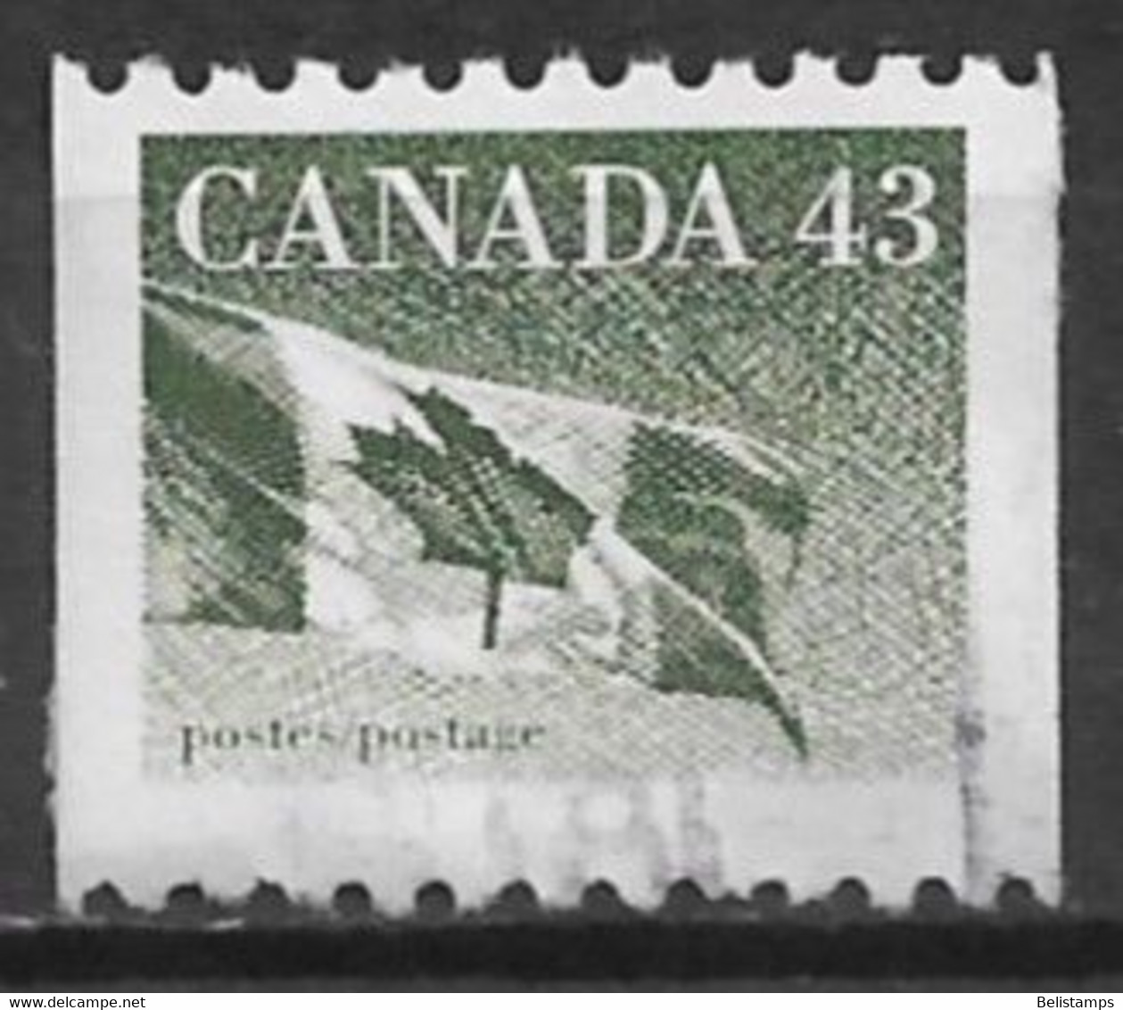 Canada 1992. Scott #1395 (U) Flag - Francobolli In Bobina
