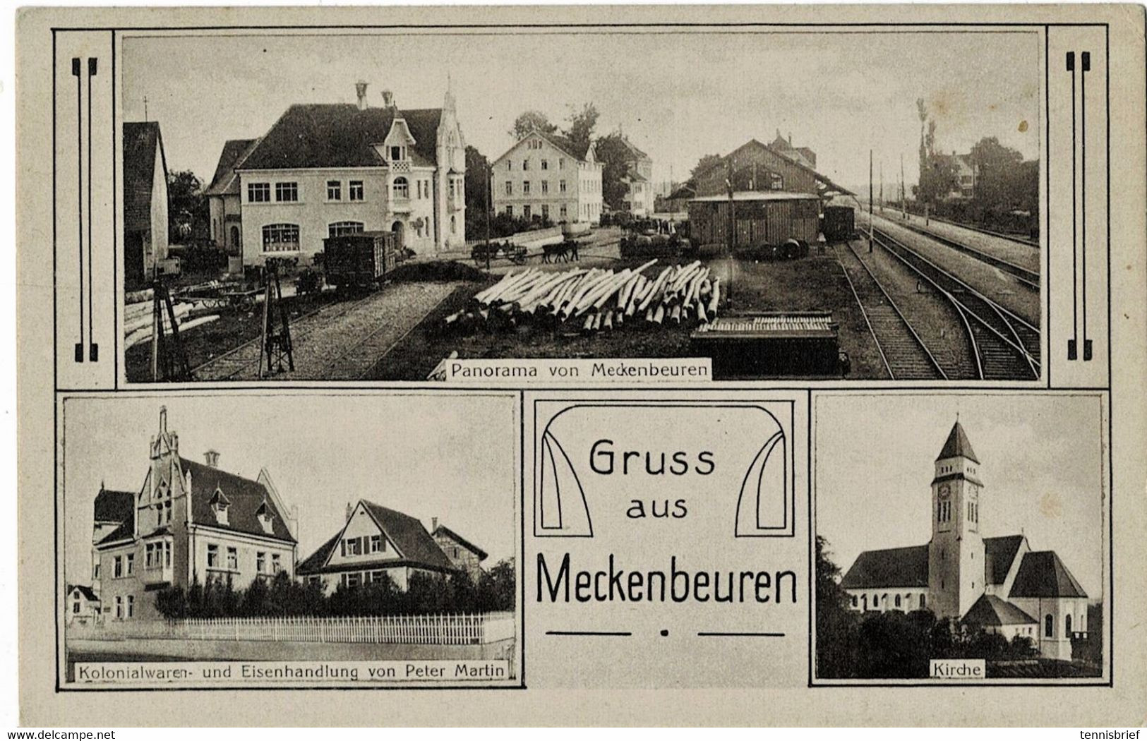 " Gruss Aus Meckenbeuren ", Mit Bahnhof, R! A5994 - Meckenbeuren