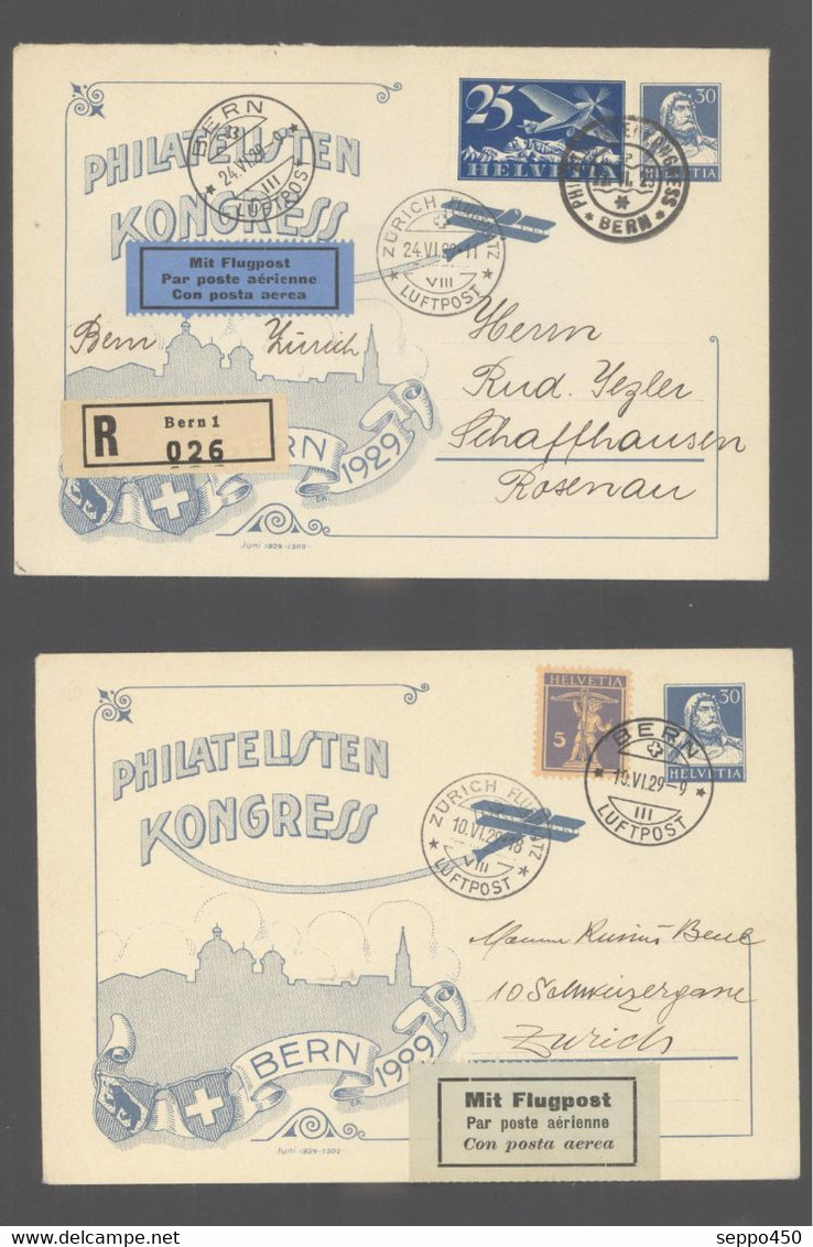 LOT 11 LETTRES COVERS ENTIERS POSTAUX + AFFR COMPLEMENTAIRES POSTE AERIENNE AYANT CIRCULER, STAMPS BRIEFMARKEN - Usati