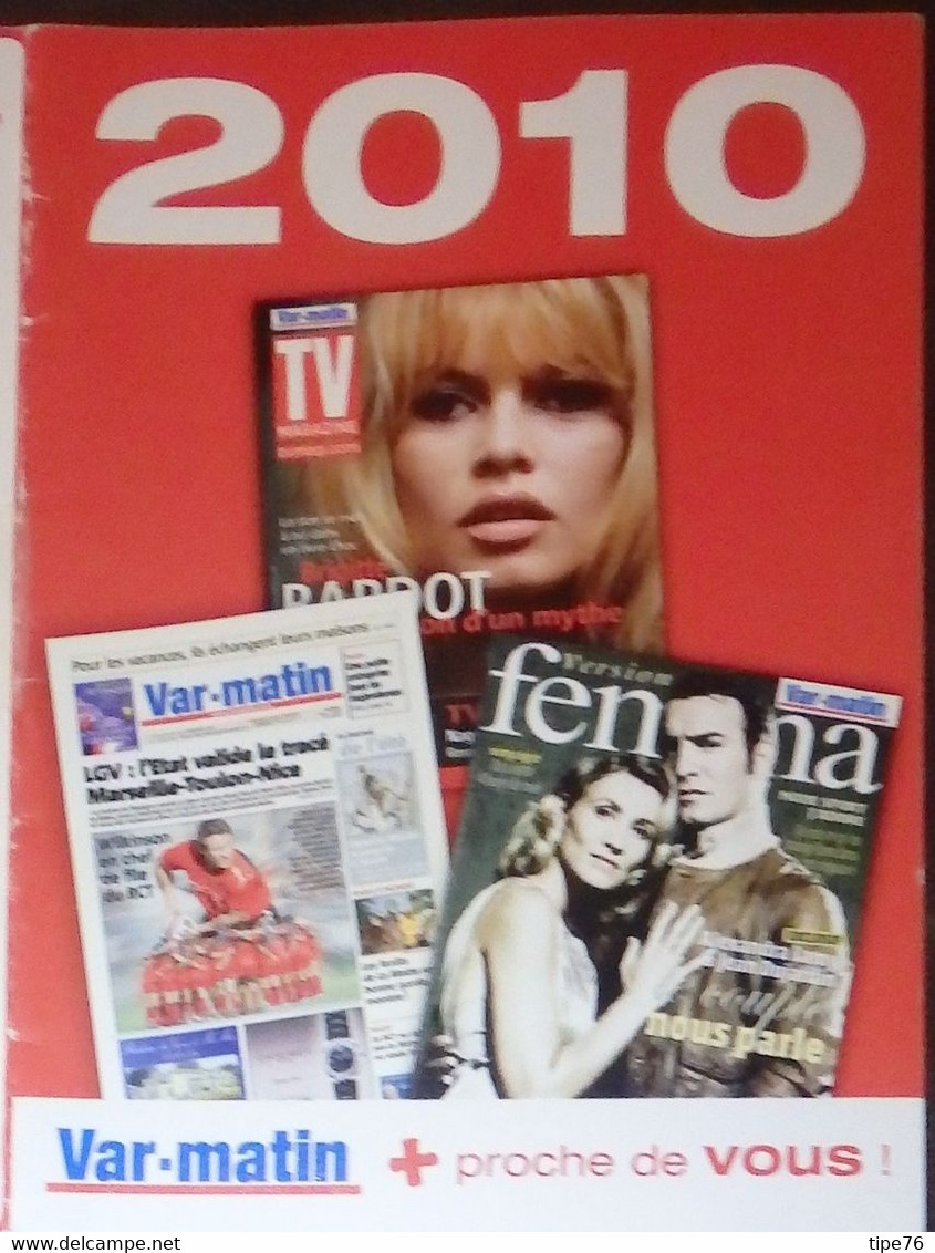 Petit Calendrier De Poche 2010 Journal Var Matin - Kleinformat : 2001-...