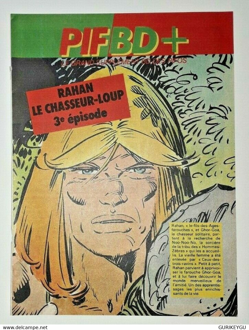 RARISSIME PIF BD RAHAN CHERET Le Chasseur De Loup 3 éme Bande Dessinée  14 Pages - Rahan